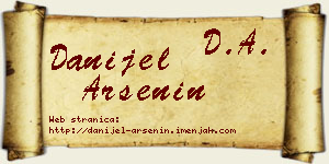 Danijel Arsenin vizit kartica